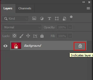 Unlock Image Layer in photoshop